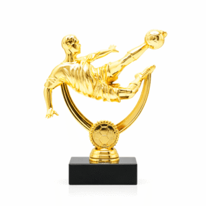 Статуетка футбольна «Удар через себе» нагорода h16 см, пластик, основа мармур (Артприз) SGK157