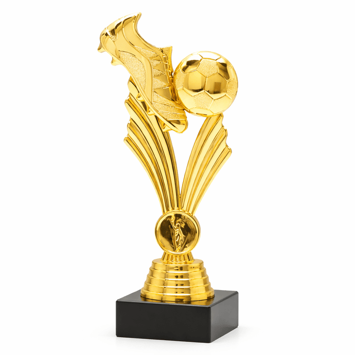 Статуетка “Атака чемпіонів” h20,5 см - футбольна нагорода з м’ячем та бутсою | Артприз SC205