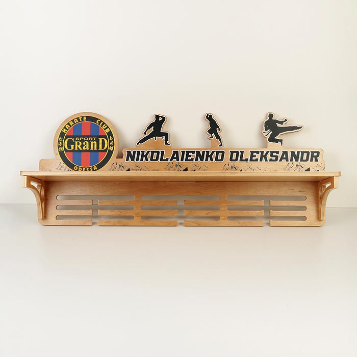 Медальниця Дерев'яна з полицею 80х32х21см Артприз 6176-5