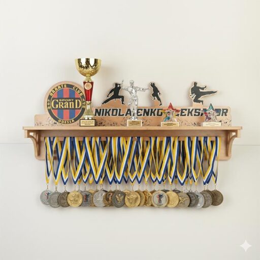 Медальниця Дерев'яна з полицею 80х32х21см Артприз 6176-5