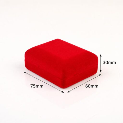 Футляр червоний оксамитовий (бархатний) для медалей нагород, монет, орденів 75х60х30мм FB311B