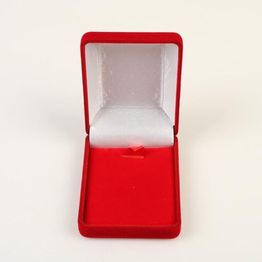 Футляр червоний оксамитовий (бархатний) для медалей нагород, монет, орденів 75х60х30мм FB311B