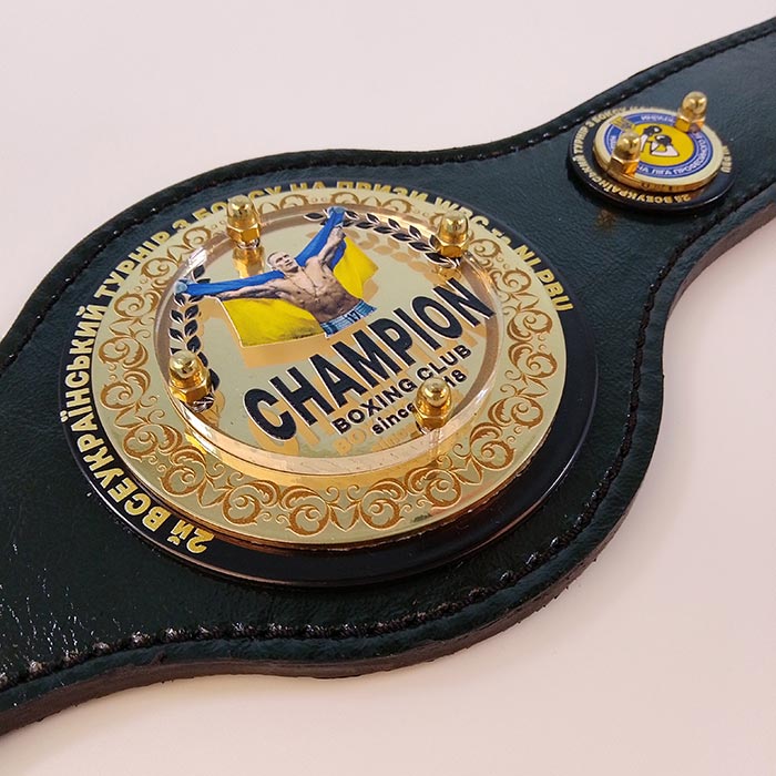 Пояс чемпіонський боксерский сувенірний 45х11см Артприз 8218-5