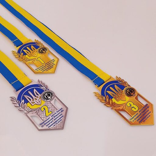 Медаль металева 90х54мм Чемпіонат з Зендокай Карате-До Артприз 8785-5