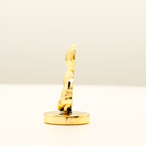 Фігурка нагородна бутси з м’ячем пластик золота H8см Артприз