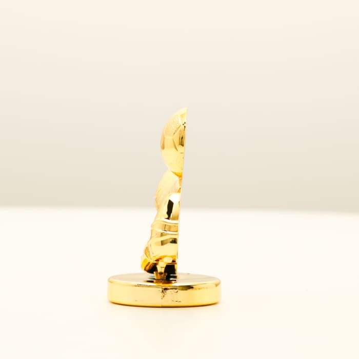 Фігурка нагородна бутси з м’ячем пластик золота H8см Артприз