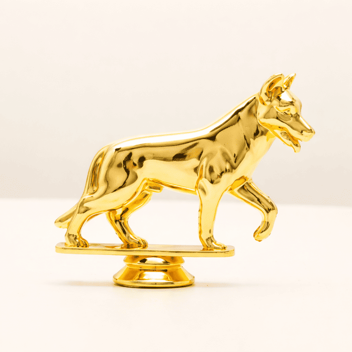 Фігурка ВІВЧАРКА нагорода з кінологічного спорту вершина для кубка h 9 см Артприз