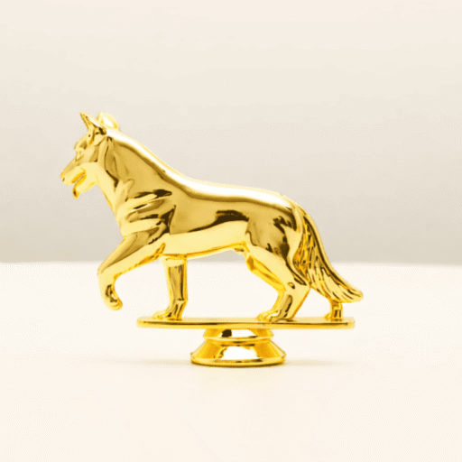 Фігурка ВІВЧАРКА нагорода з кінологічного спорту вершина для кубка h 9 см Артприз