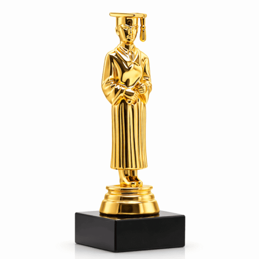 Статуетка Випускник тематична нагорода для  учбових закладів h 15 см